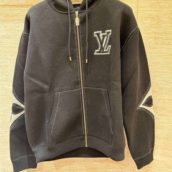 Men’s Louis Vuitton graphic intarsia zip front hoodie four XL limited edition - Picture 7 of 16